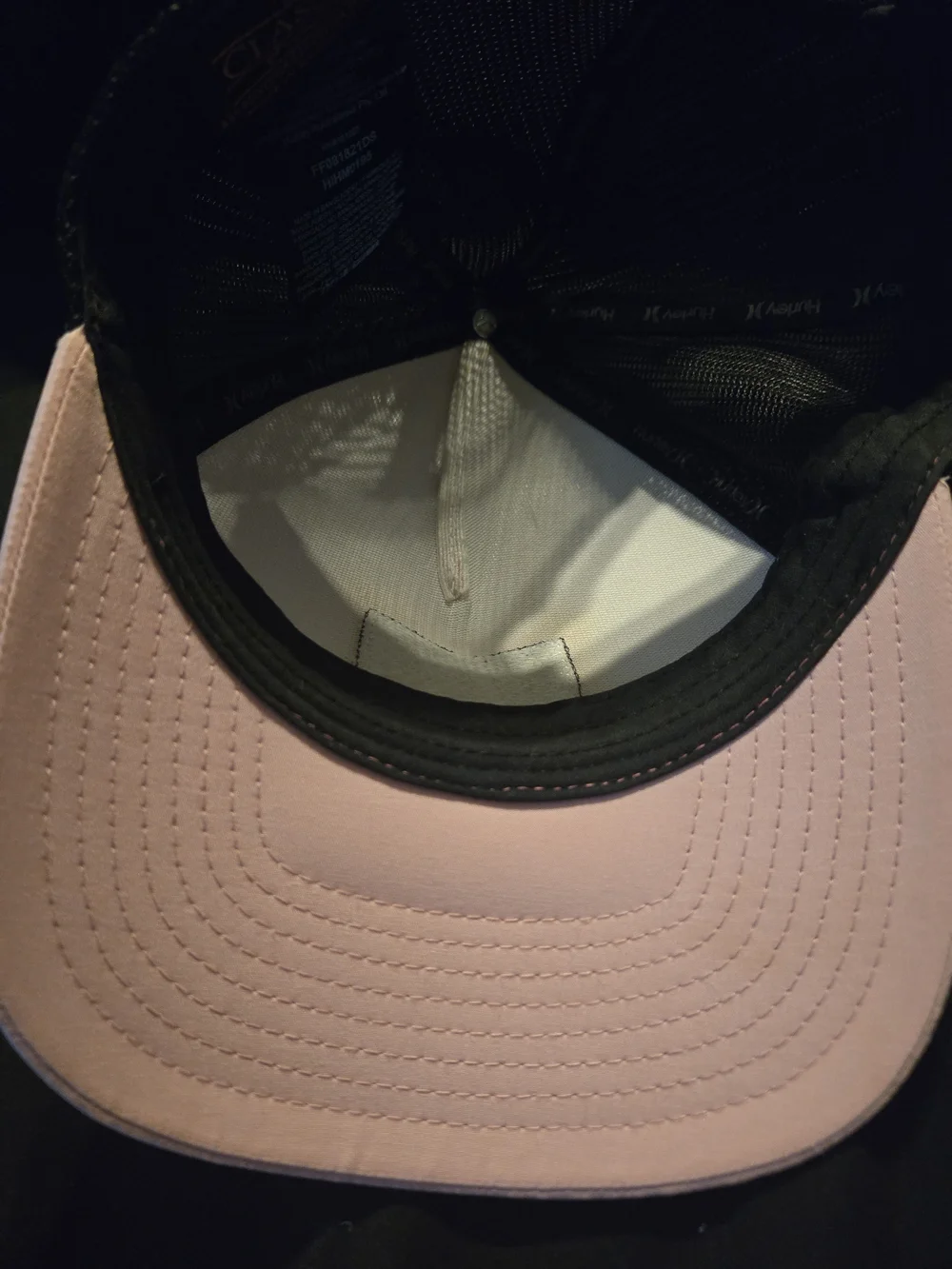 Hurley The Classics Yupoong Trucker Hat - Pink / Black - One Size Snapback Exce